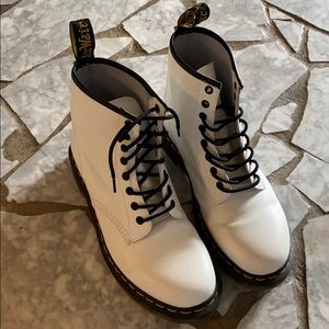 Dr. Martens size 9 White Luana boots.